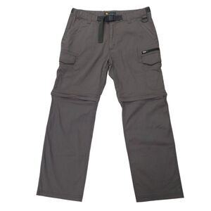 BC Clothing Convertible Cargo Pants Mens Large 34x29 Gray Hiking Shorts Tactical